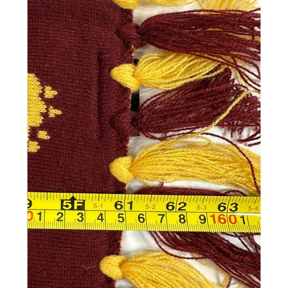 Harry Potter Gryffindor Reversible Scarf with Fringe‎ Acrylic Washable Cosplay